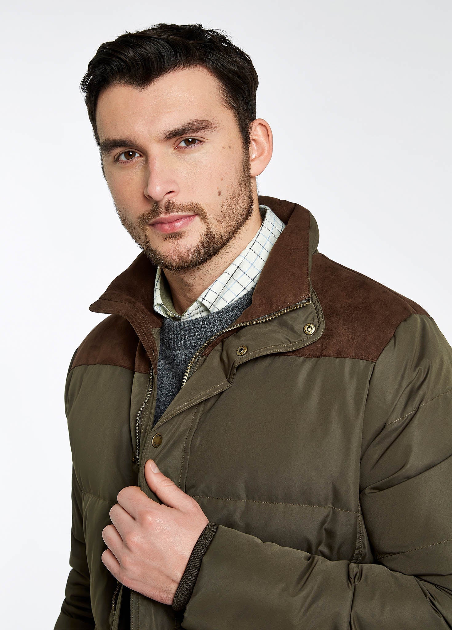 Talbot Men's Down Filled Jacket - Olive