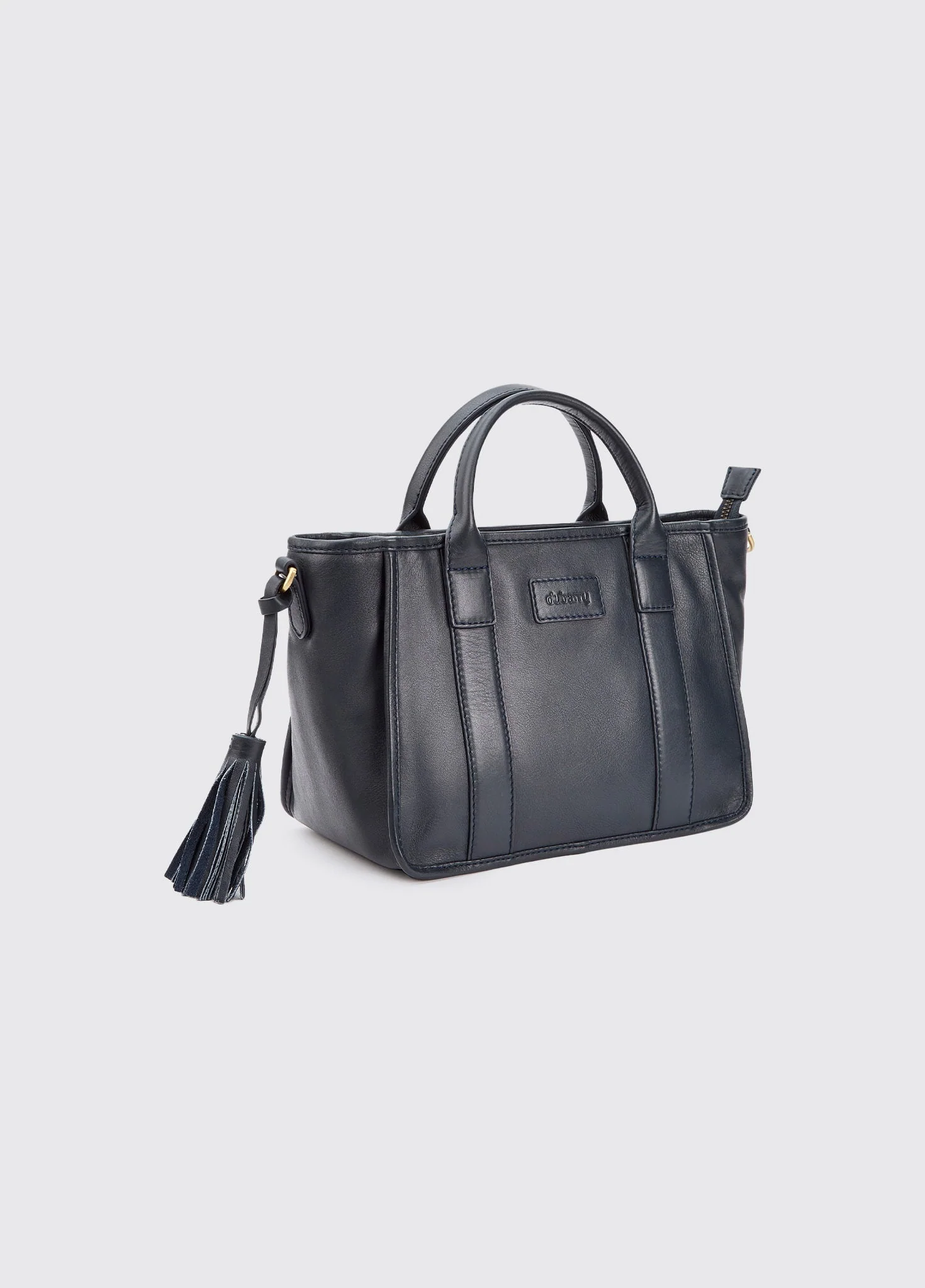 Ramelton Medium size leather handbag - Navy