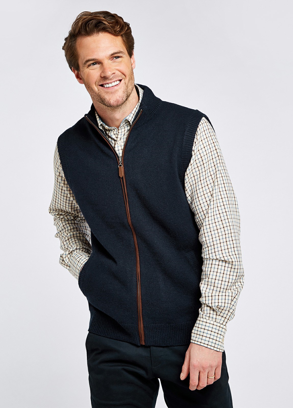 Dubarry Upperwood Bodywarmer Men's Knitwear Navy