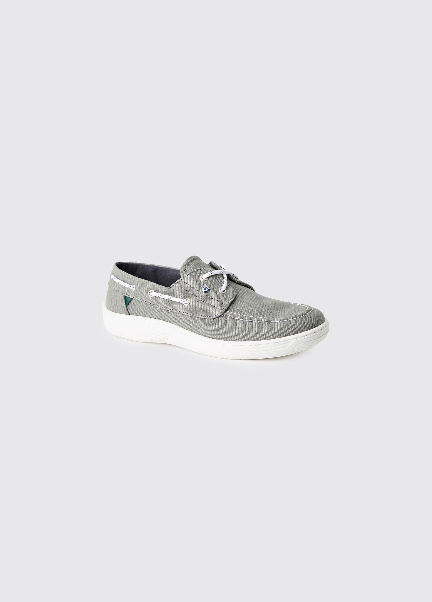 Santorini Canvas Boat Shoe - Khaki