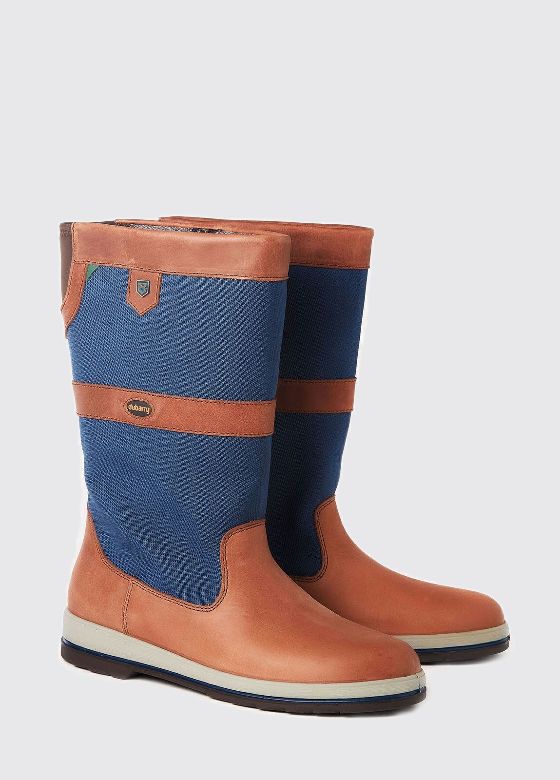 Dubarry Shamrock Men's Sailing Boots Navy / Brown
