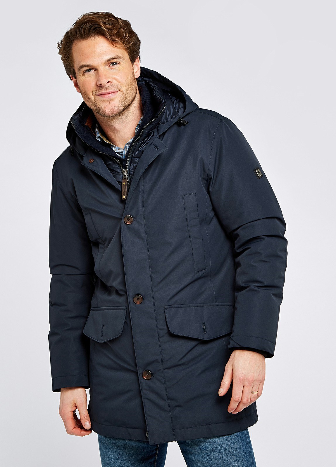 Dubarry Urlingford Down Parka Men's Jackets Navy