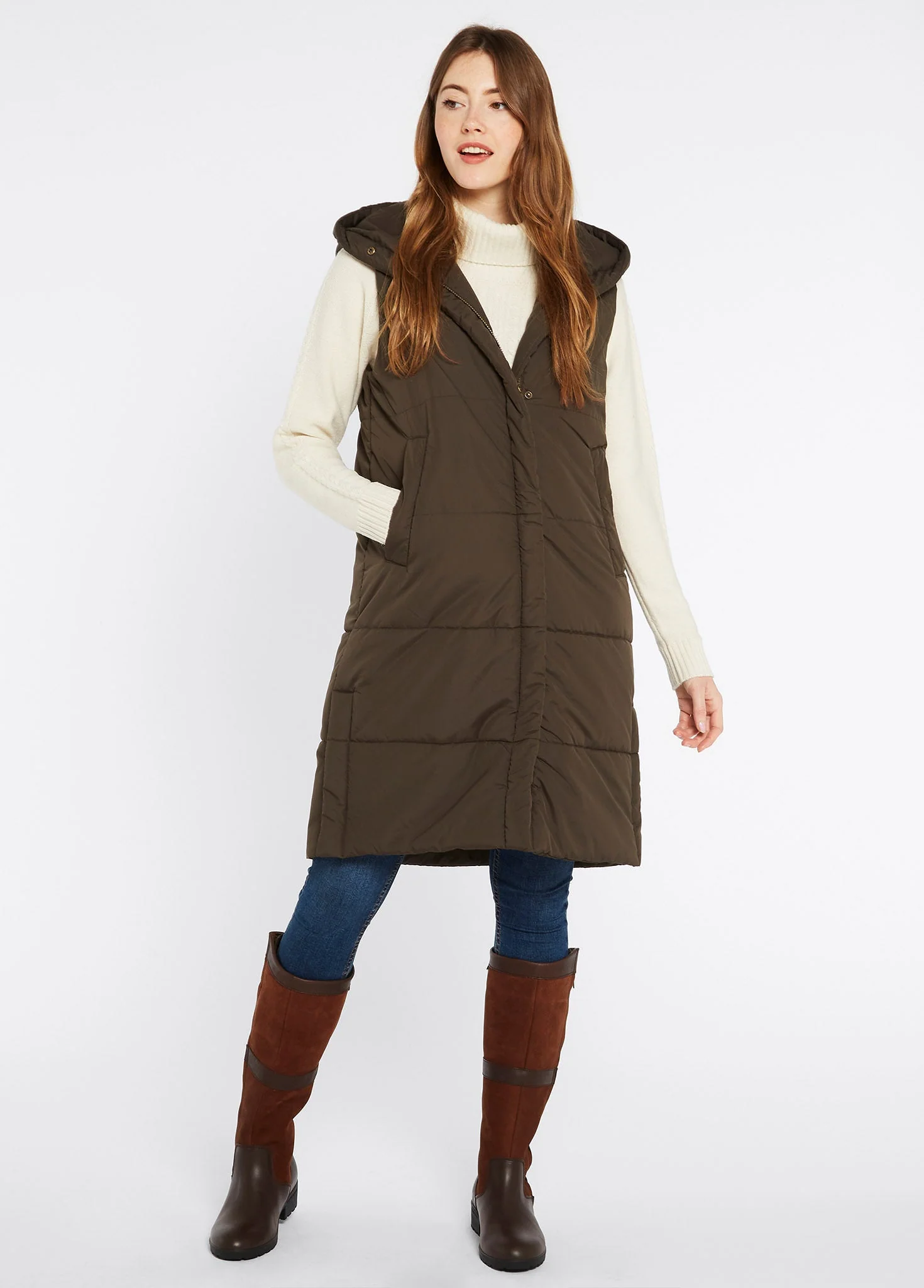 Ryan Women's Hooded Vest - Olive