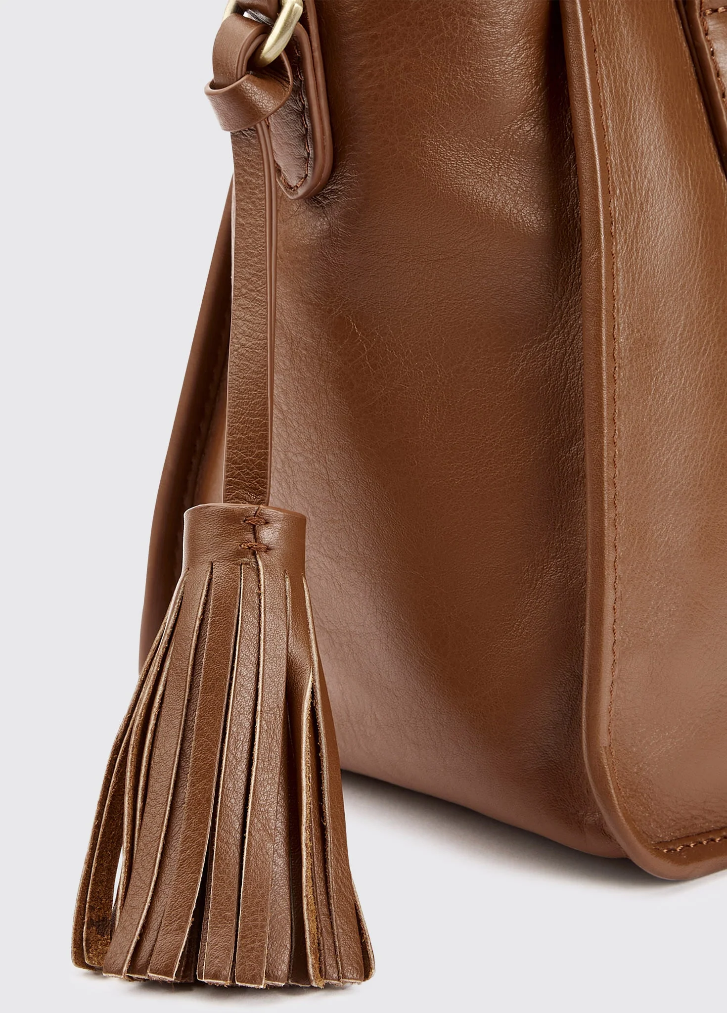 Ramelton Medium size leather handbag - Caramel