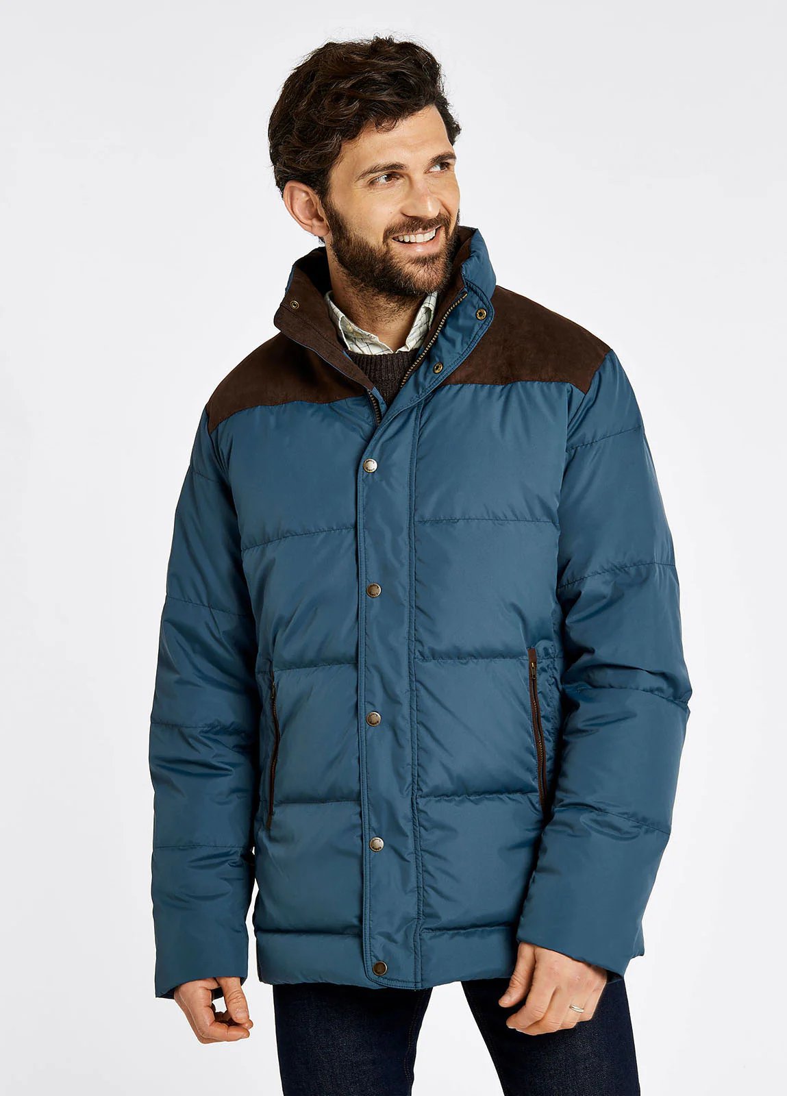 Talbot Men's Down Filled Jacket - Steel - Sample