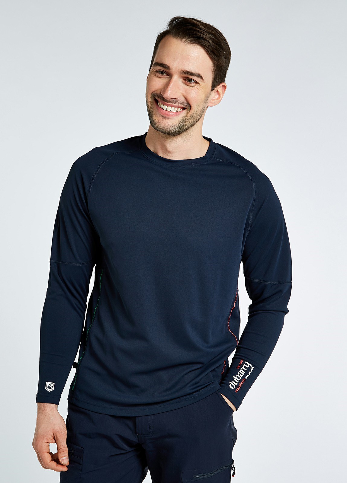 Dubarry Ancona Unisex Long-sleeved t-shirt Men's Polo Shirts Navy
