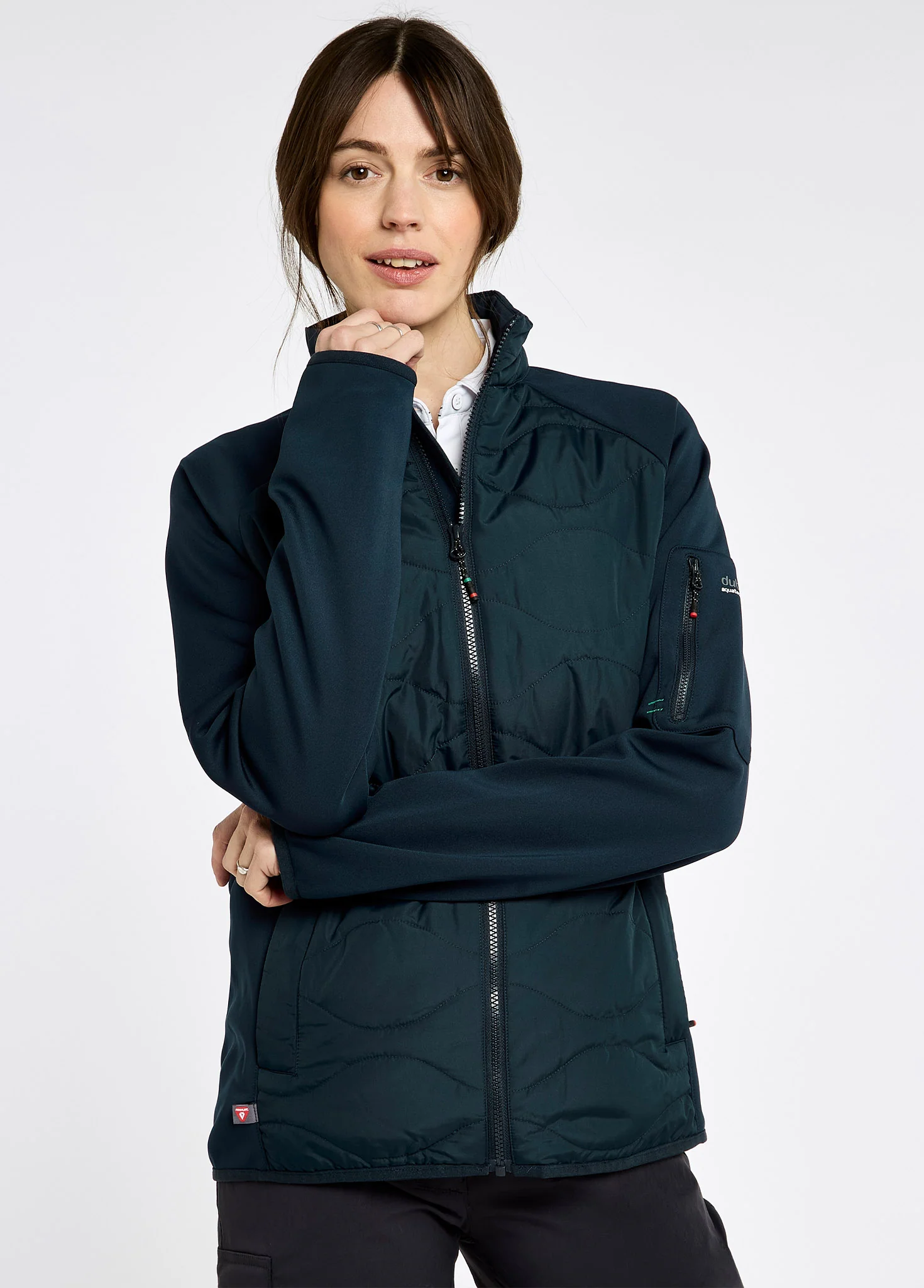 Atlantica Ladies' Hybrid Jacket - Navy