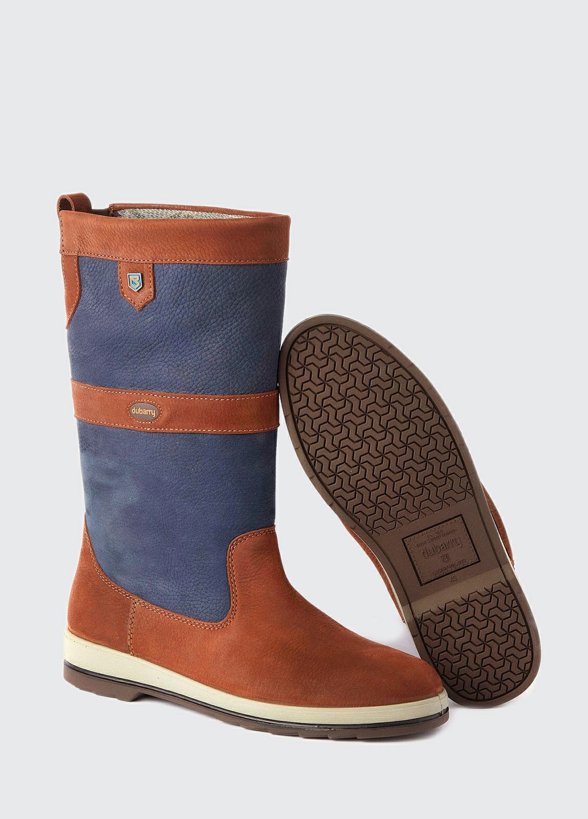 Dubarry Ultima Men's Sailing Boots Navy / Brown