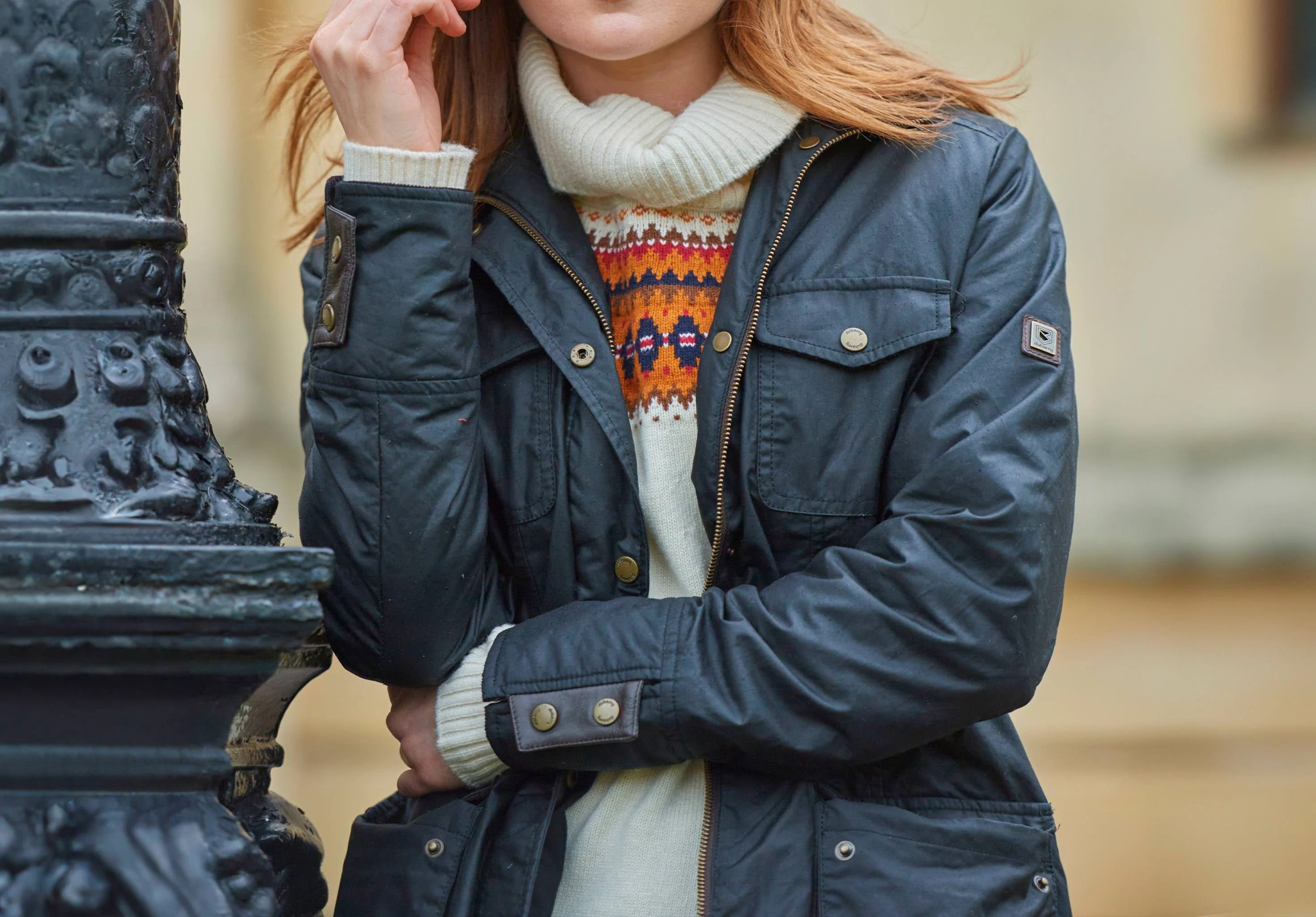 Munsboro Waxed Cotton Jacket - Black