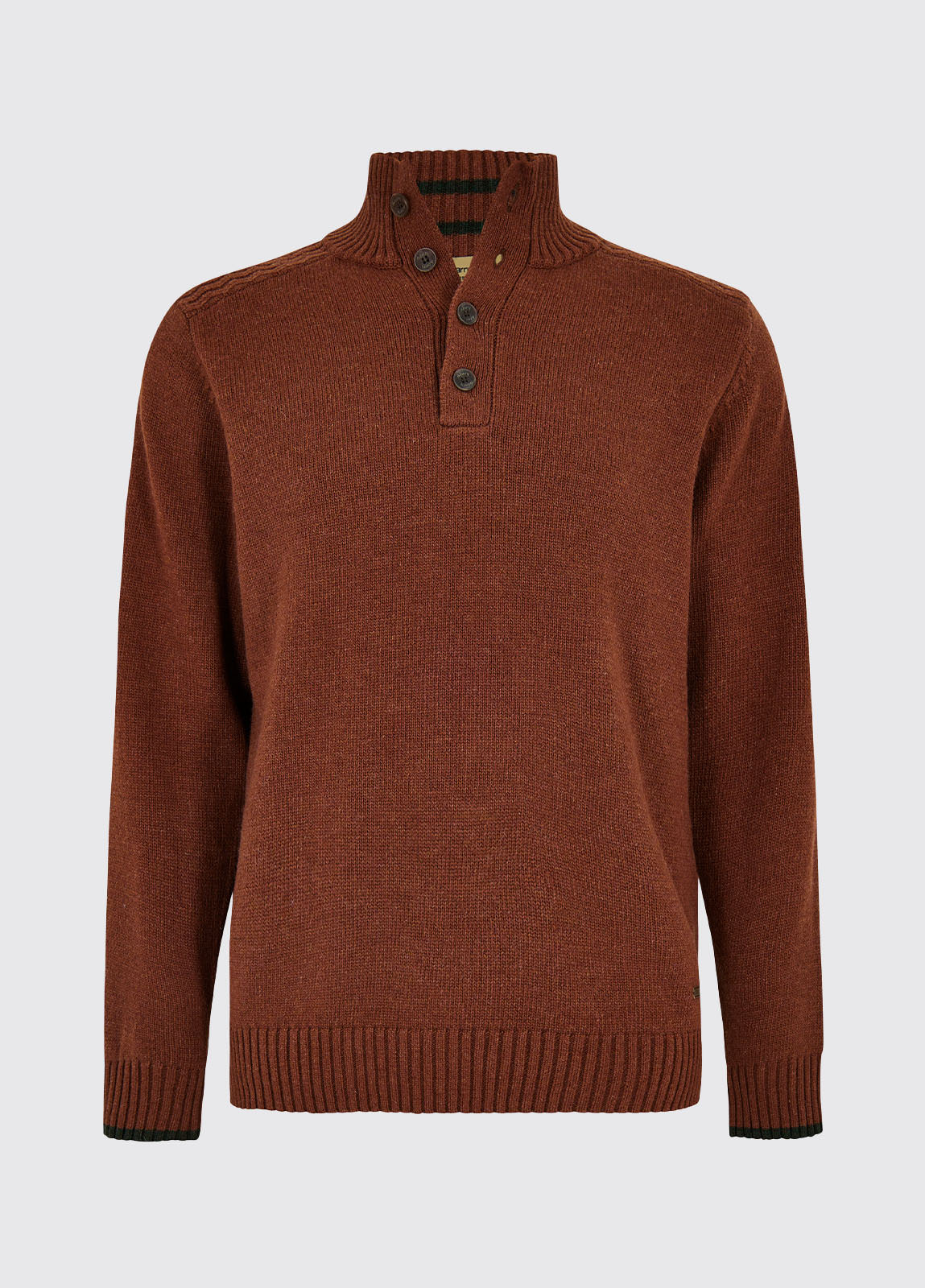 Parkplace Men's Button Neck Sweater - Russett - Sample