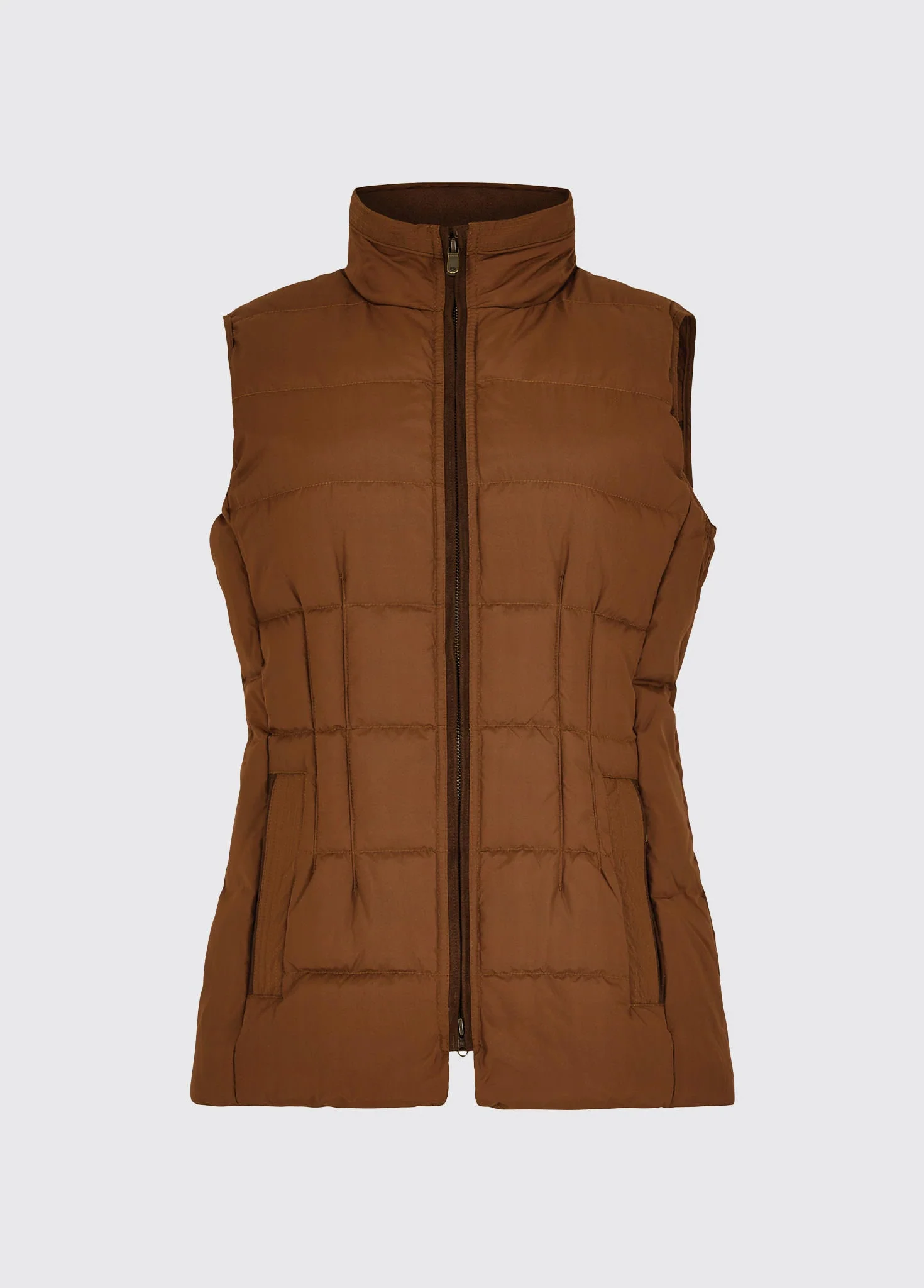 Spiddal Ladies' Quilted Vest - Walnut