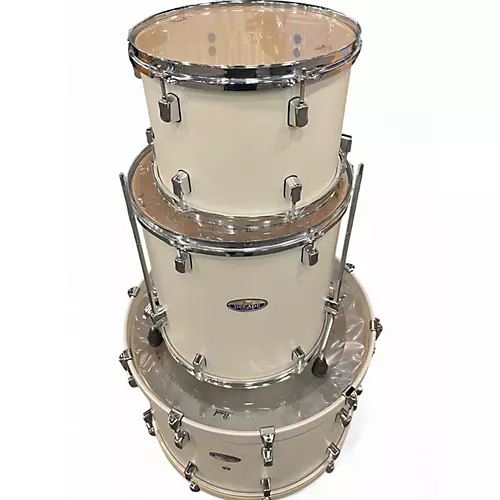 Used Pearl 4 Piece Decade Satin Pearl Drum Kit Satin Pearl