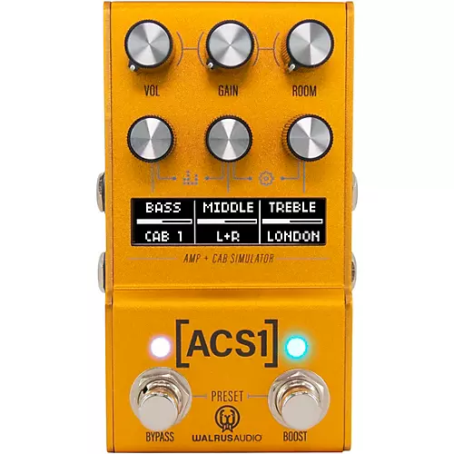 Walrus Audio Mako Series ACS1 Amp + Cab Simulator MKII Gold