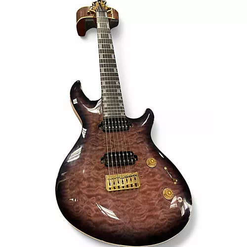 Used ESP ESP LTD JR-7  Quilt Fade Blue Sunburst Solid Body Electric Guitar Quilt Fade Blue Sunburst