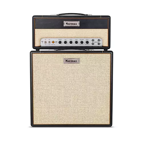 Marshall Studio JTM Tube Guitar Amp Stack With 1x12 Creamback Cabinet Black