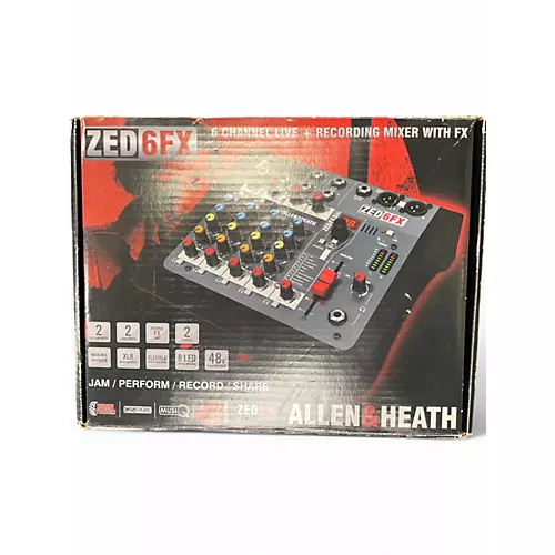 Used Allen & Heath ZED-6FX Unpowered Mixer