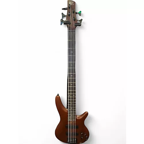 Used Ibanez SR505E  Brown Electric Bass Guitar Brown