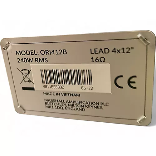 Used Marshall org412b Guitar Cabinet