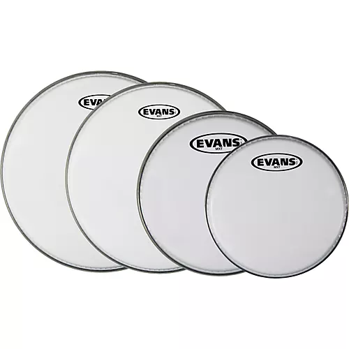EVANS MX White Tenor Drumhead 4-Pack