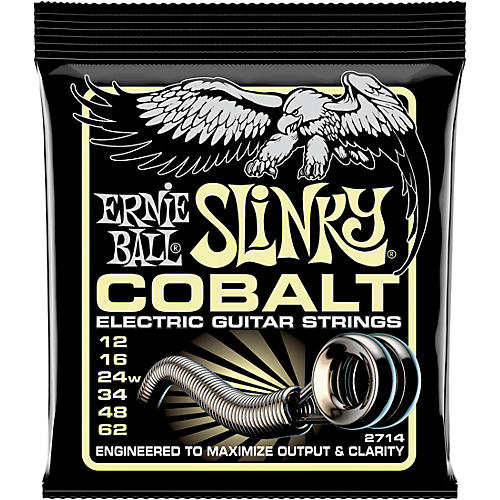 Ernie Ball Cobalt Mammoth Slinky Electric Guitar Strings 12-62 Gauge