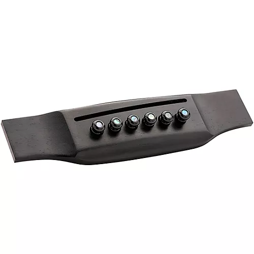 Martin Luxe Liquidmetal Bridge Pin Set Gloss Black Pearl