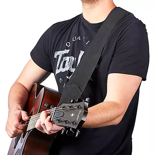 Taylor Gemstone Guitar Strap Sanded Suede Black 2.5 in.