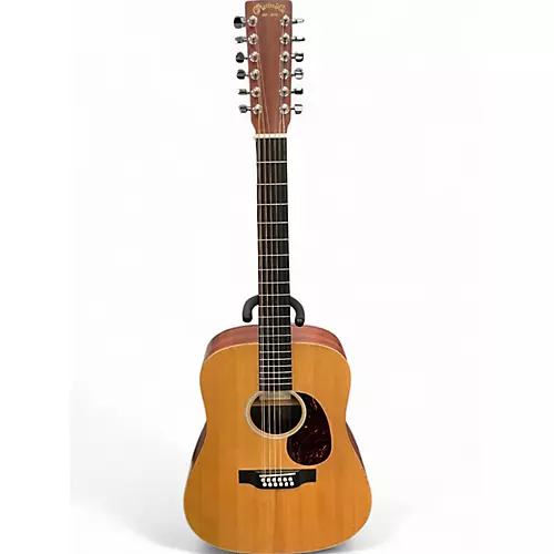 Used Martin dx2e natural 12 String Acoustic Electric Guitar natural