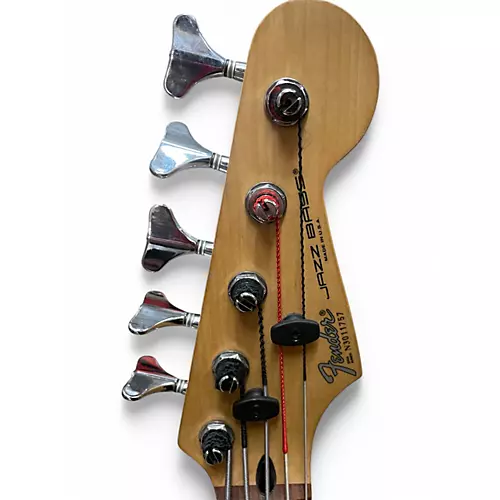 Used Fender AMERICAN JAZZ BASS PLUS V BERGUNDY Electric Bass Guitar BERGUNDY