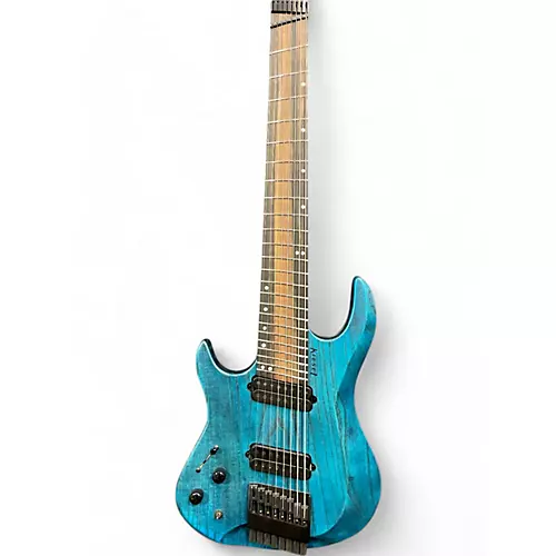Used Kiesel Osiris M8 Lefty Aqua Electric Guitar Aqua