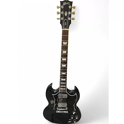 Used Gibson sg standard ebony Black Solid Body Electric Guitar Black