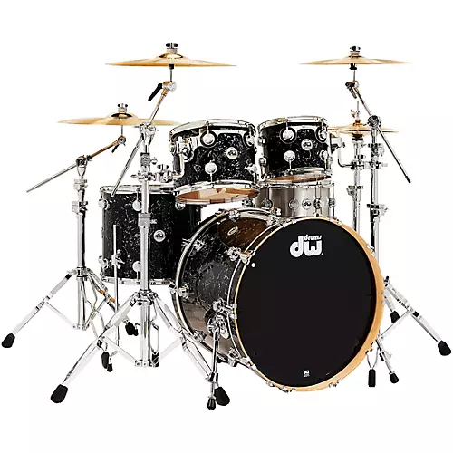 DW Collectors Series 4-Piece SSC Maple Shell Pack With Chrome Hardware Black Velvet