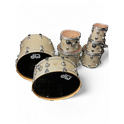 Used DW 7 Piece Collector's Series Broken Glass Drum Kit Broken Glass