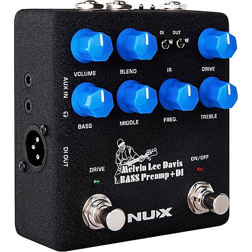 NUX Melvin Lee Davis Bass Preamp + DI Pedal Black