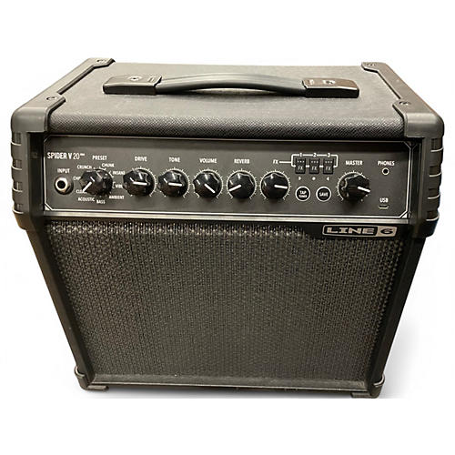 Used Line 6 Spider V 20 MkII 20w 1x8 Guitar Combo Amp