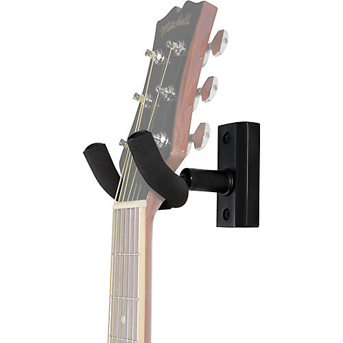 Proline Solid Wood Guitar Wall Hanger Black