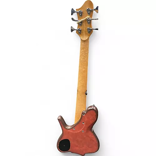 Used Wood N Tronics Zoid 6 Satin Red Electric Bass Guitar Satin Red