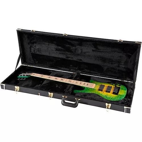 Spector NS5 Maple Burl/Wide Neck Green