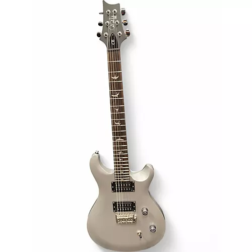 Used PRS SE CE 24 SATIN Silver Solid Body Electric Guitar Silver