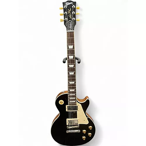 Used Gibson Les Paul Standard Black Solid Body Electric Guitar Black