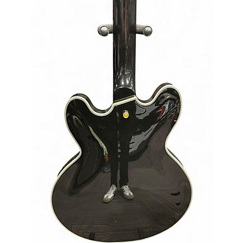 Used Vintage VSA500 Black Hollow Body Electric Guitar Black