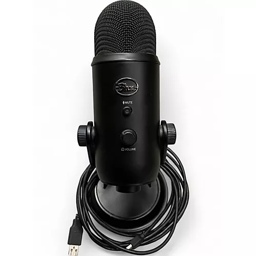 Used Blue Yeti Blackout USB Microphone
