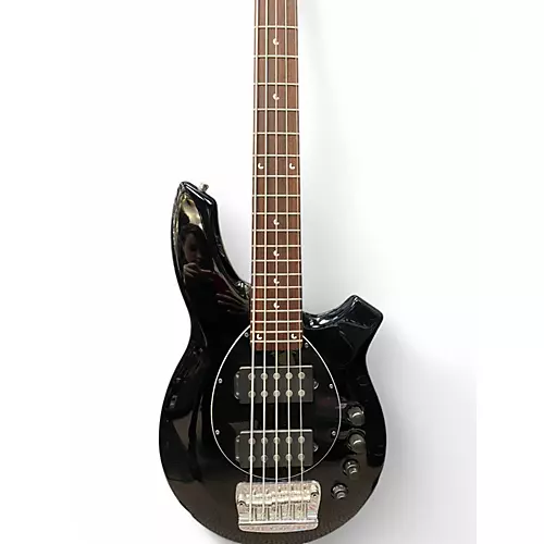 Used Ernie Ball Music Man Bongo 5 HH Black Electric Bass Guitar Black