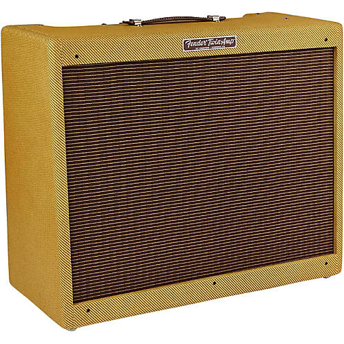Fender '57 Custom Twin 40W 2x12 Tube Guitar Amp Lacquered Tweed