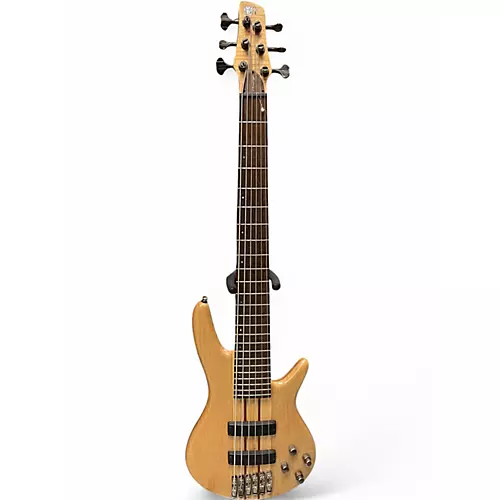 Used Ibanez SR1006EFM Natural Electric Bass Guitar Natural