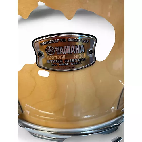 Used Yamaha 4 Piece Stage Custom Natural Drum Kit Natural