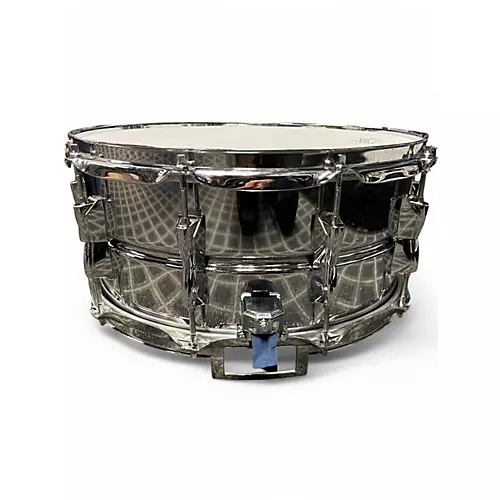 Used Yamaha 6.5in HANDCRAFTED ALUMINUM SILVER Drum SILVER 93