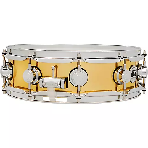 DW Collector's Series Polished Brass Snare Drum 14 x 4 in.