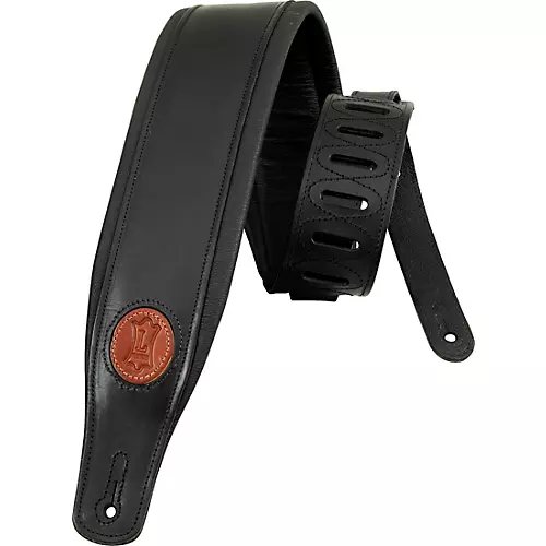 Levy's Boot Leather Guitar Strap Black