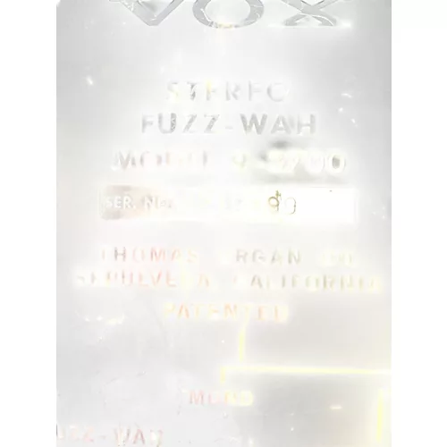 Vintage 1960s VOX STEREO FUZZ WAH Effect Pedal