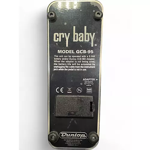 Used Dunlop GCB95 Original Crybaby Wah Effect Pedal